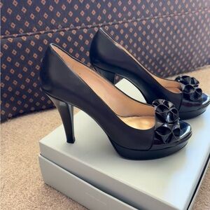 ANTONIO MELANI Black Patent Heels
